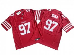 San Francisco 49ers #97 Nick Bosa Red Vapor F.U.S.E. Limited Jersey