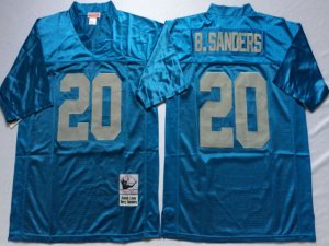 Detroit Lions #20 Barry Sanders Throwback Light Blue Jersey