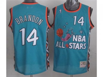 1996 NBA All-Star Game Eastern Conference #14 Terrell Brandon Teal Hardwood Classic Jersey