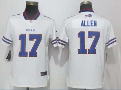 Women's Buffalo Bills #17 Josh Allen White Vapor Limited Jersey