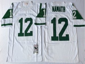 New York Jets #12 Joe Namath 1968 Throwback White Jersey