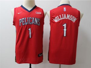 Youth New Orleans Pelicans #1 Zion Williamson Red Swingman Jersey