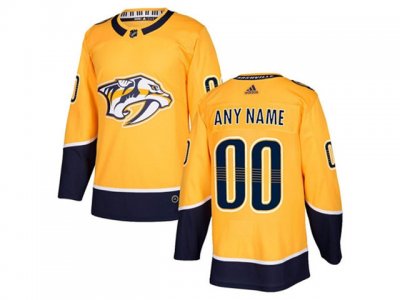 Nashville Predators Custom #00 Home Gold Jersey