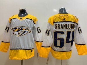 Nashville Predators #64 Mikael Granlund White Jersey