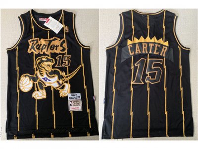 Toronto Raptors #15 Vince Carter 1998-99 Black Hardwood Classics Jersey