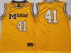 NCAA Michigan Wolverines #41 Glen Rice Yellow College Basketball Jersey