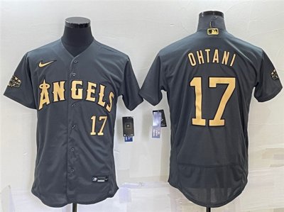 Los Angeles Angels #17 Shohei Ohtani Charcoal 2022 MLB All-Star Game Flex Base Jersey