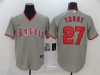Los Angeles Angels #27 Mike Trout Gray 2020 Cool Base Jersey