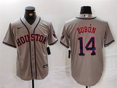 Houston Astros #14 Mauricio Dubón Gray Limited Jersey