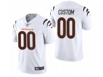 Cincinnati Bengals Custom #00 White Vapor Limited Jersey