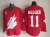 1991 Canada Cup Team Canada #11 Mark Messier CCM Vintage Red Hockey Jersey