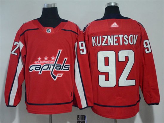 Washington Capitals #92 Evgeny Kuznetsov Red Jersey