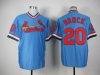 St. Louis Cardinals #20 Lou Brock 1979 Throwback Blue Jersey