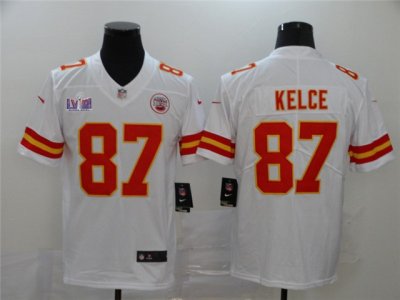 Kansas City Chiefs #87 Travis Kelce White Super Bowl LVIII Limited Jersey