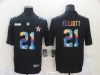 Dallas Cowboys #21 Ezekiel Elliott Black Rainbow Vapor Limited Jersey