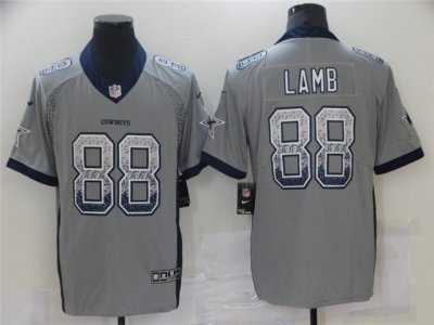 Dallas Cowboys #88 CeeDee Lamb Gray Drift Fashion Limited Jersey