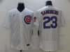 Chicago Cubs #23 Ryne Sandberg White Flex Base Jersey