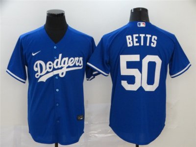 Los Angeles Dodgers #50 Mookie Betts Royal Blue 2020 Cool Base Jersey