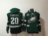 Philadelphia Eagles #20 Brian Dawkins Green Pocket Pullover Hoodie