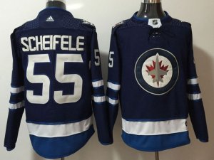 Winnipeg Jets #55 Mark Scheifele Home Navy Jersey