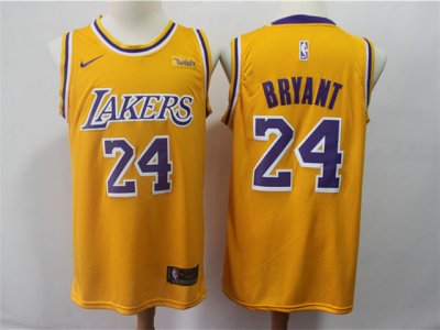 Los Angeles Lakers #24 Kobe Bryant Gold Swingman Jersey
