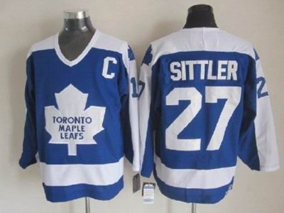 Toronto Maple Leafs #27 Darryl Sittler 1978 CCM Vintage Blue Jersey