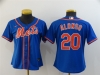 Women's New York Mets #20 Pete Alonso Royal Orange Cool Base Jersey