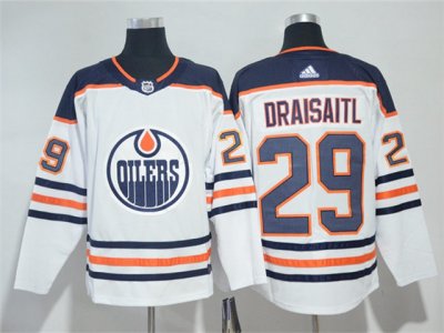 Edmonton Oilers #29 Leon Draisaitl White Jersey