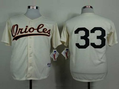 Baltimore Orioles #33 Eddie Murray 1954 Throwback Cream Jersey