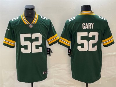 Green Bay Packers #52 Rashan Gary Green Vapor Limited Jersey
