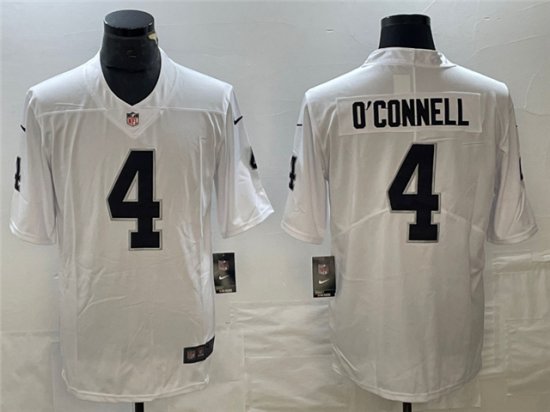 Las Vegas Raiders #4 Aidan O'Connell White Vapor Limited Jersey