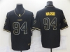 Las Vegas Raiders #94 Carl Nassib Black Gold Vapor Limited Jersey