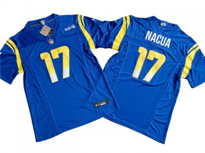 Los Angeles Rams #17 Puka Nacua Royal Vapor F.U.S.E. Limited Jersey