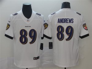 Baltimore Ravens #89 Mark Andrews White Vapor Limited Jersey