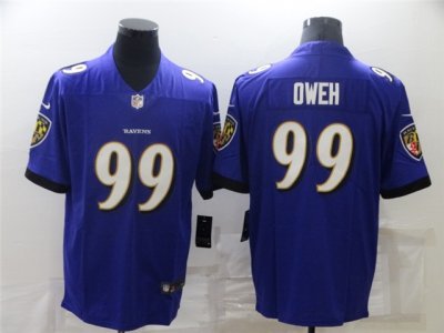 Baltimore Ravens #99 Odafe Oweh Purple Vapor Limited Jersey