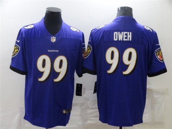 Baltimore Ravens #99 Odafe Oweh Purple Vapor Limited Jersey