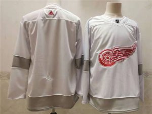 Detroit Red Wings Blank White 2021 Reverse Retro Jersey