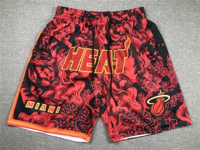 Miami Heat Year Of the Tiger Heat Red Basketball Shorts
