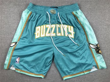 Charlotte Hornets Buzz City Teal City Edition Basketball Basketball Shorts