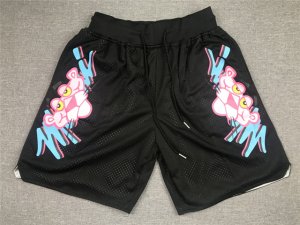 Miami Heat x Pink Panther Just Don Black Basketball Shorts