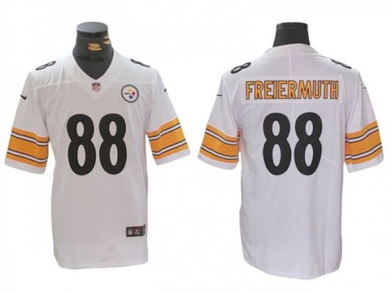 Pittsburgh Steelers #88 Pat Freiermuth White Vapor Limited Jersey