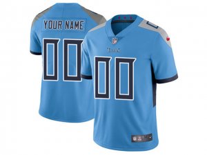 Tennessee Titans #00 Light Blue Vapor Limited Custom Jersey