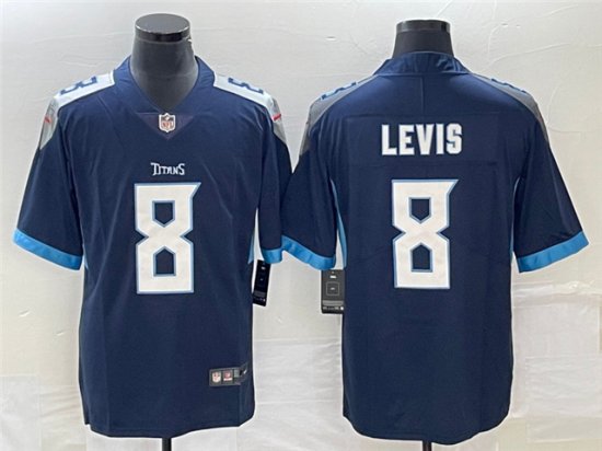 Tennessee Titans #8 Will Levis Navy Vapor Limited Jersey