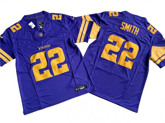 Minnesota Vikings #22 Harrison Smith Purple Color Rush Vapor F.U.S.E. Limited Jersey