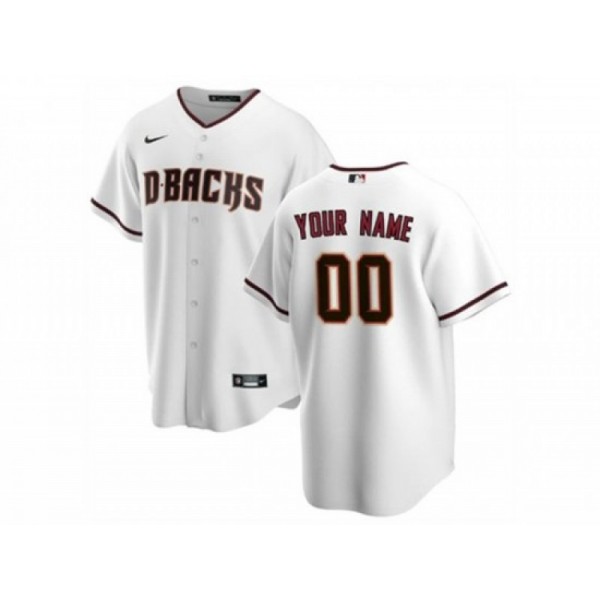 Arizona Diamondbacks #00 White Cool Base Custom Jersey