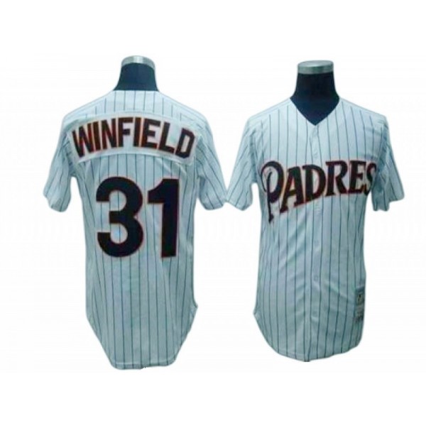 San Diego Padres #31 Dave Winfield White 1978 Throwback Jersey