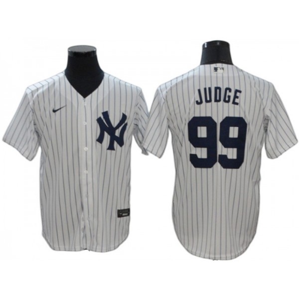 New York Yankees #99 Aaron Judge White Cool Base Player Name Jersey