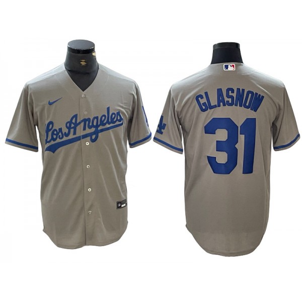 Los Angeles Dodgers #31 Tyler Glasnow Gray Cool Base Jersey