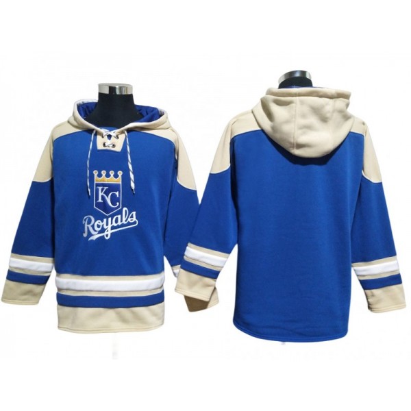 Kansas City Royals Blue Pullover Hoodie Jersey