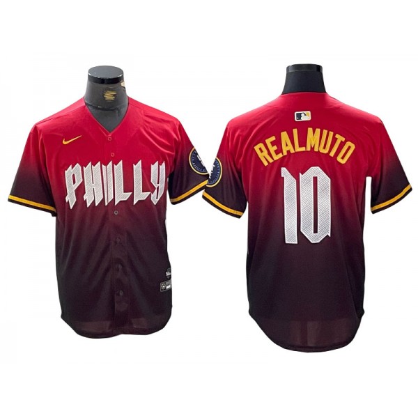 Philadelphia Phillies #10 J.T. Realmuto Red 2024 City Connect Limited Jersey